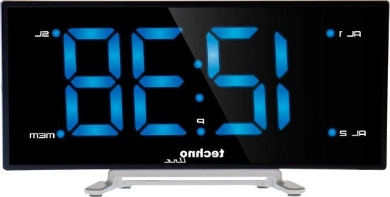 Radio da parete con display LED blu