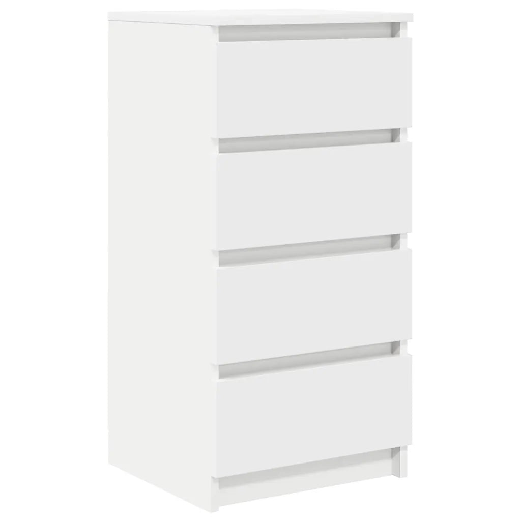 Credenza Bianca 37,5x35x76 cm in Legno Multistrato 861751