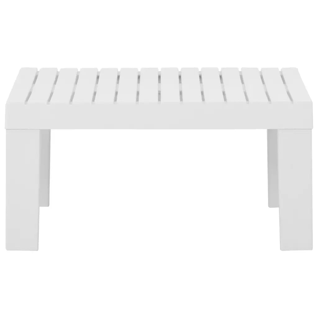 Set Divani da Giardino con Cuscini 2 pz in Plastica Bianco 315852