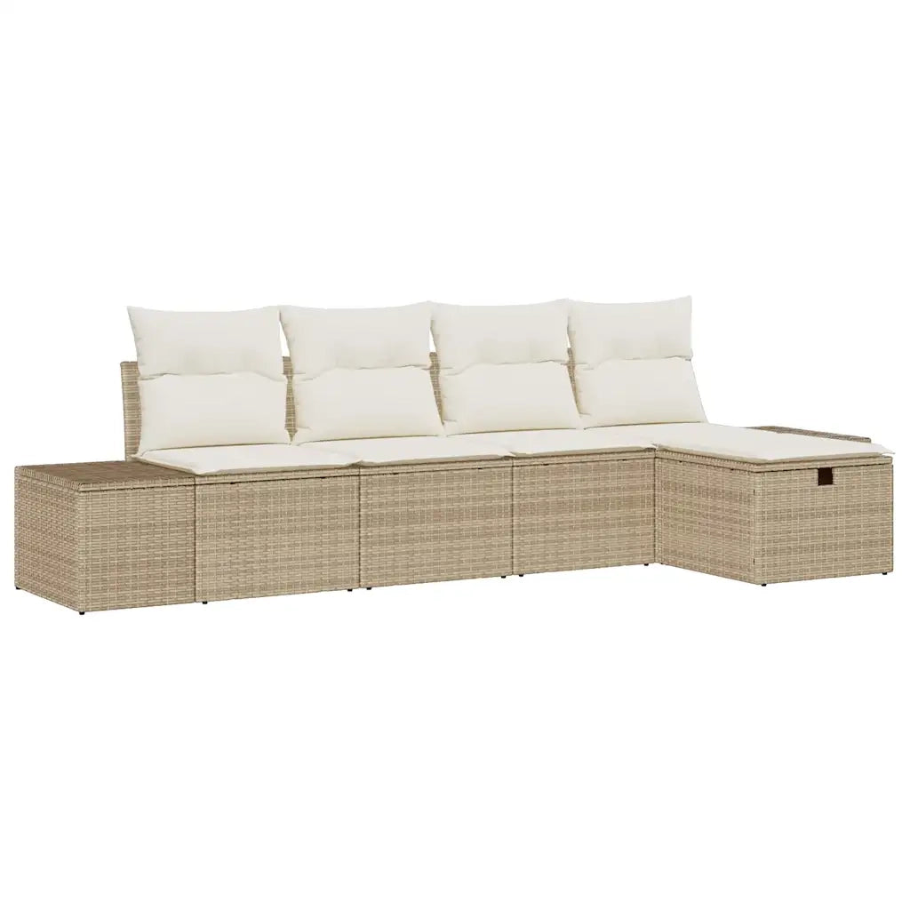 Set di divani con cuscino 5 pcs polyrattan