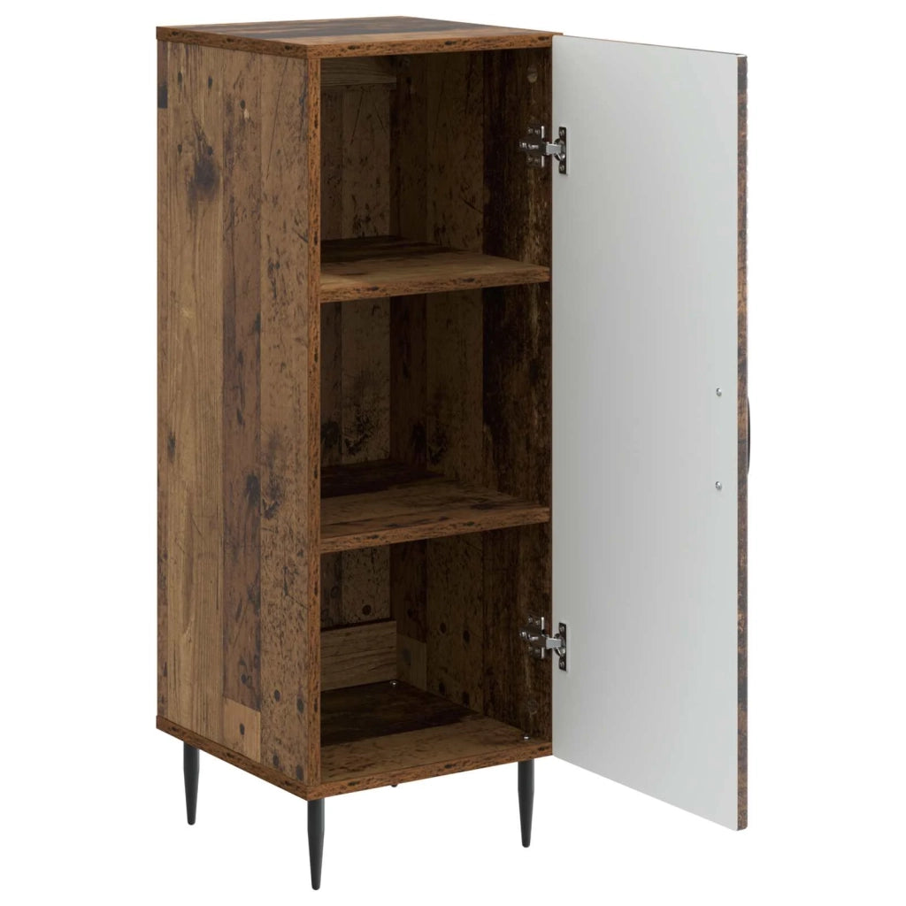 Credenza | Madia | Buffet da pranzo | Armadio da pranzo Legno antico 33 x 34,5 x 89,5 cm Legno ingegnerizzato