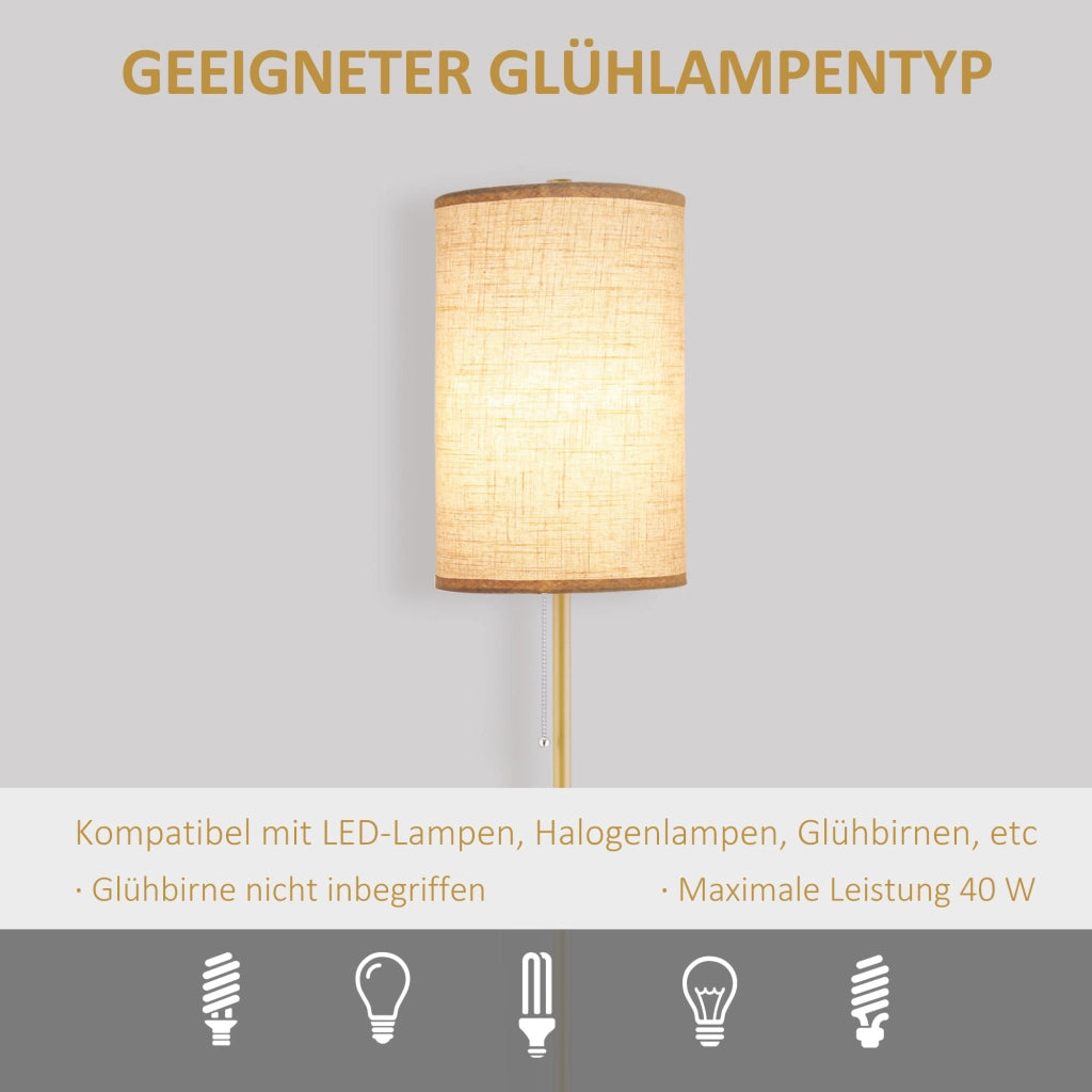 Lampada da terra ¨C zephmum ¨C oro e bianco