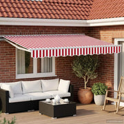 Tettuccio Elettrico Retrattile Rosso e Bianco 3,5 x 2,5 m 3420980