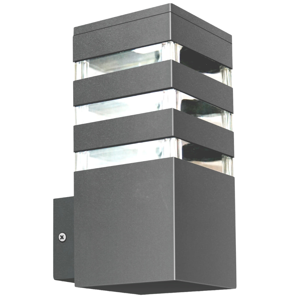 Applique esterna grafite 1xE27 IP44 Teksas Polux alluminio