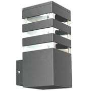 Applique esterna grafite 1xE27 IP44 Teksas Polux alluminio