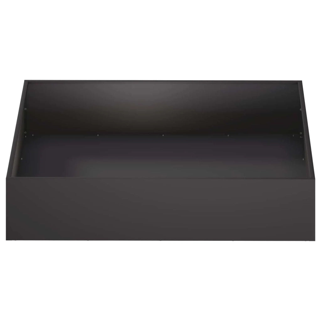 Vaso da giardino Nero 100 x 100 x 20 cm 8005022
