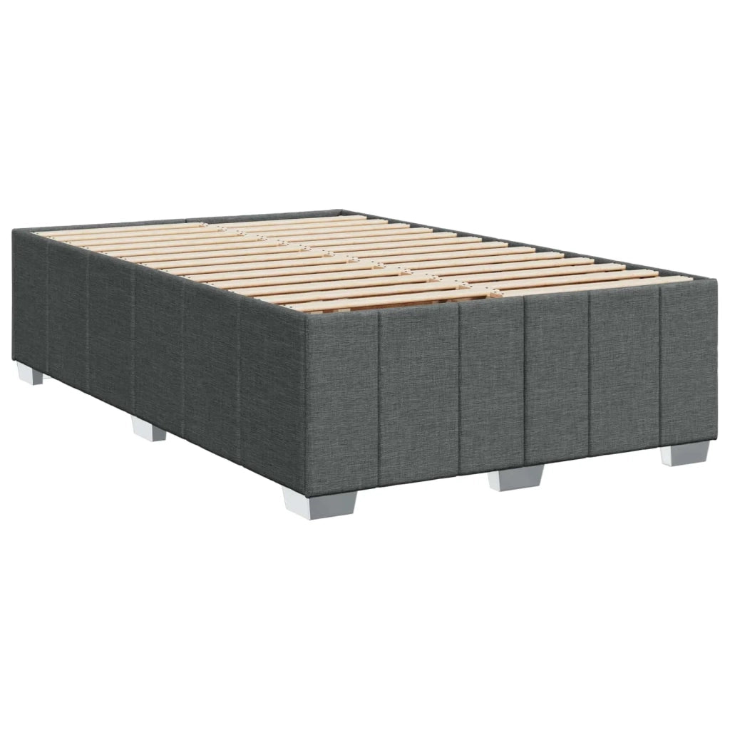 Letto box spring con materasso Grigio Scuro 120 x 190 cm 3452636