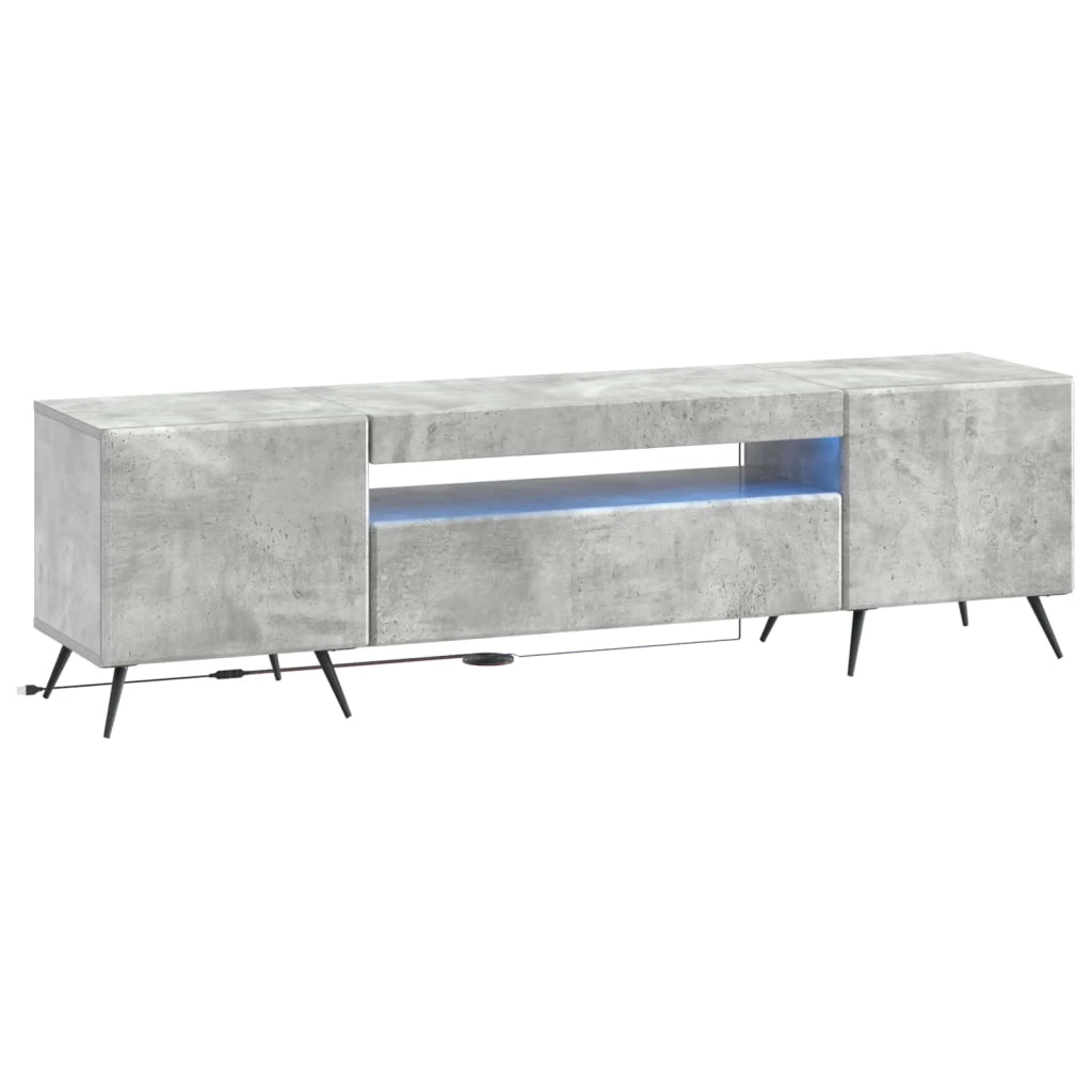 Mobile TV LED Grigio Cemento Legno ingegnerizzato 897568