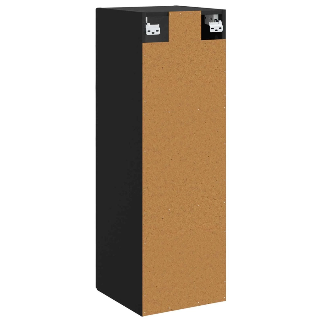 Mobiletto da Bagno a Muro Nero 33 x 34,5 x 100 cm 890653
