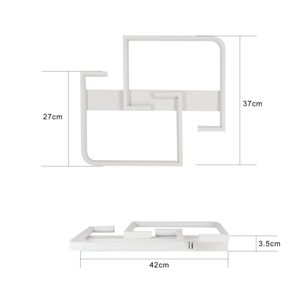 ZMH Lampada da soffitto a LED con telecomando per camera da letto e corridoio