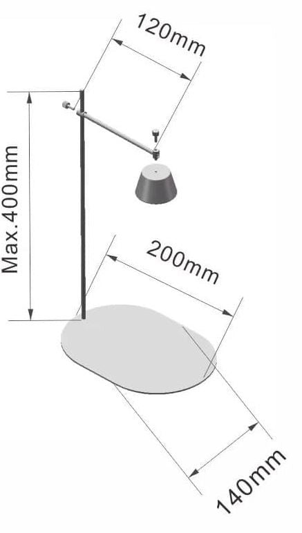 LedStar DOT II - lampada LED con supporto per nano terrari