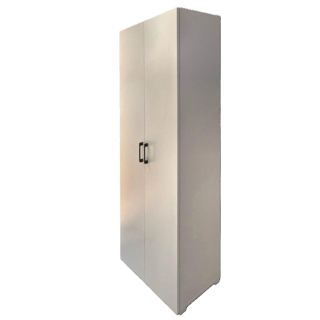 Armadio alto 36x70x180 cm bianco caldo, 6 vani