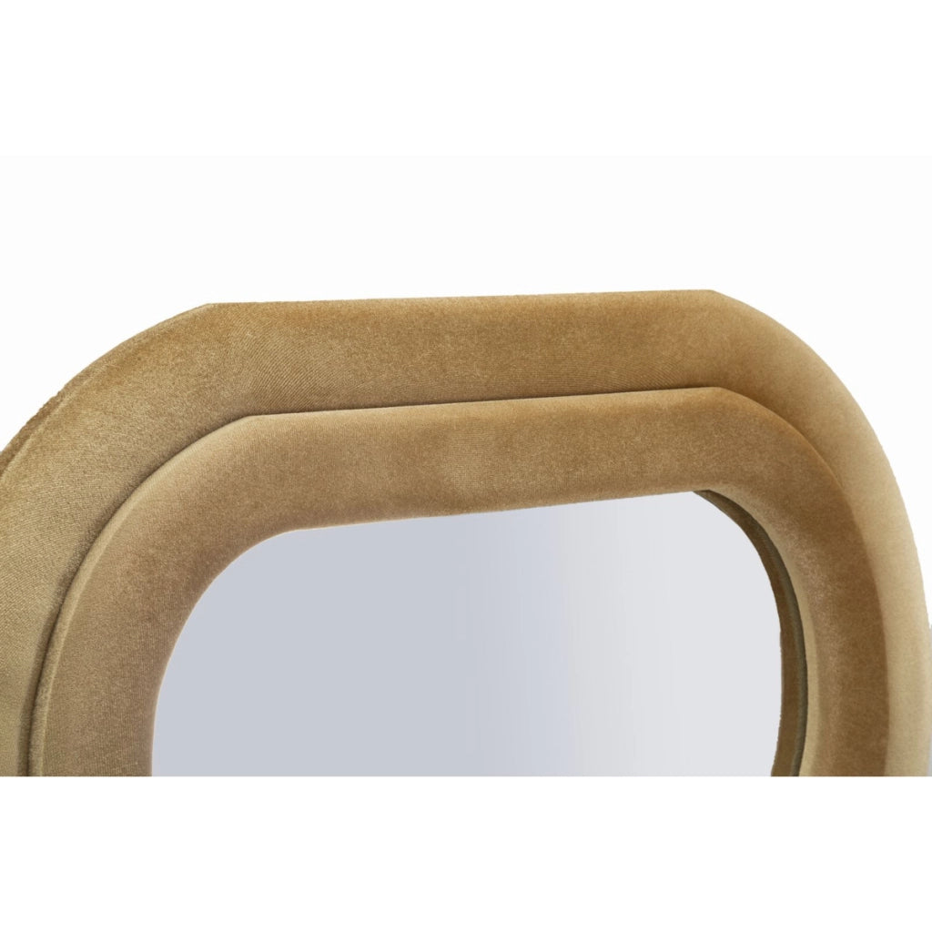 Specchio con Cornice Onda 1, Oro, MDF, 60x6x160 cm