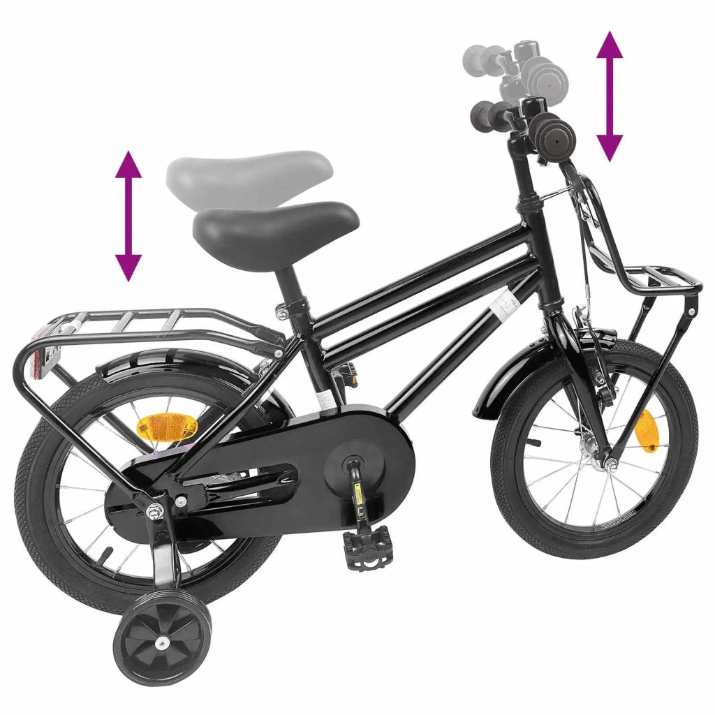 Bicicletta per Bambini | Bici per bambini 16 Pollici per bambini di 4-6 anni Nero