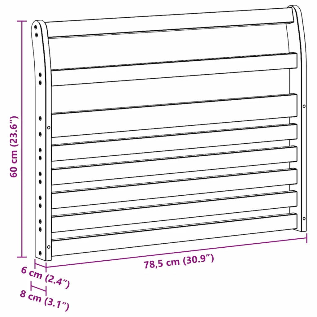 Modulo Braccioli 2 pcs Bianco 78,5 x 8,5 x 60 cm 901593