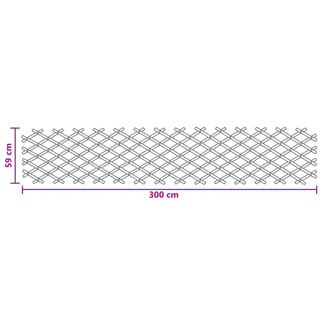 Recinto Trellis Espandibile 2 pcs Marrone Chiaro 100 x 105 cm 42028067