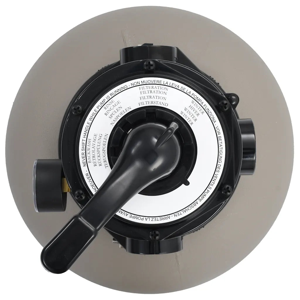Filtro a Sabbia per Piscine Valvola a 4 Posizioni Grigio 350 mm CFW3226066
