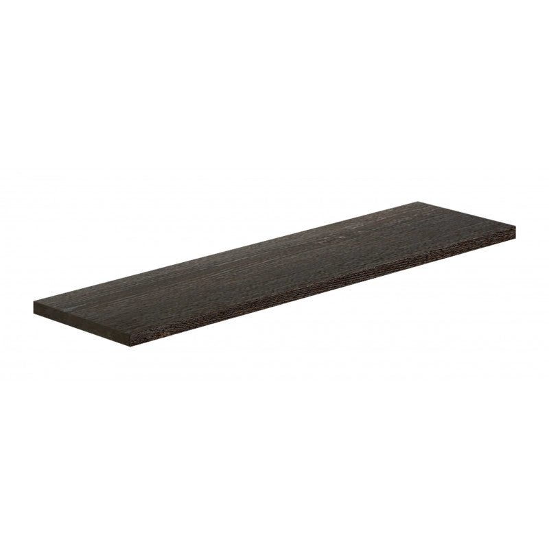 Mensola da Muro, Scaffale Legno, Mensola da Parete, Rovere Scuro, 56x15,5x1,8 cm - Smart