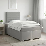 Letto box spring con materasso Grigio Chiaro 120 x 200 cm 3453374