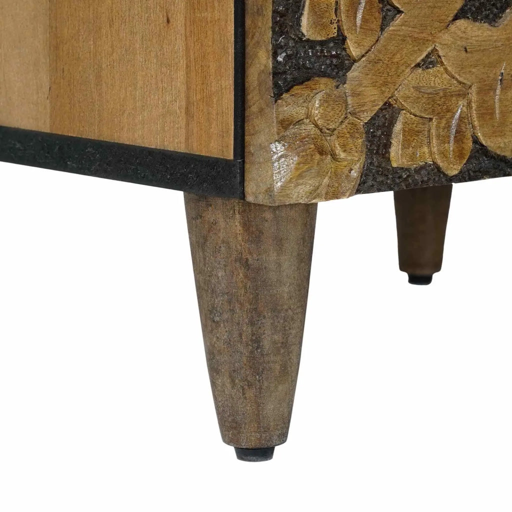 Mobile Alto Marrone 40 x 33,5 x 110 cm Legno di mango massello 4018361