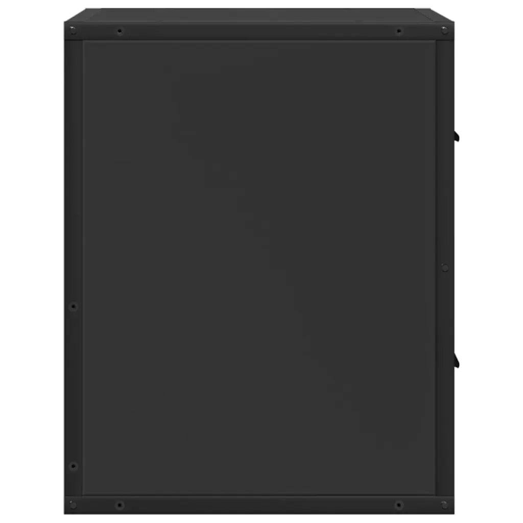 Comodino a Muro Nero 40x31x39,5 cm 848724
