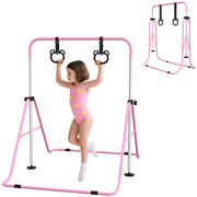 Sbarra Ginnastica per Bambini Regolabile in Altezza con Anelli ¨C Minimal ¨C Rosa