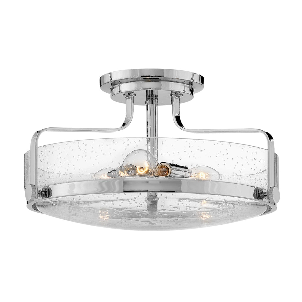 Plafoniera Hinkley Harper cromo lucido 3xE27 Ø45,6cm