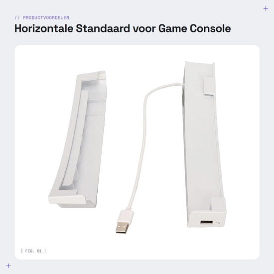Adattatore orizzontale per console con 4 porte USB