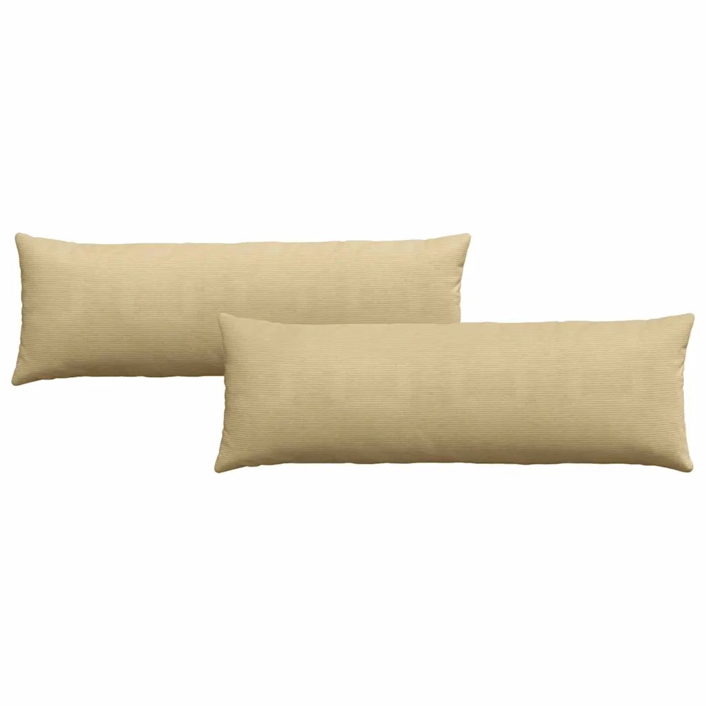 Cuscini da Divano 2 pz-Set di 2 Cuscini per Sofa Grigio Verde 120 x 40 cm