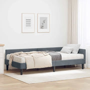 Struttura Letto Angolare con Materasso 2 pcs Grigio Velluto