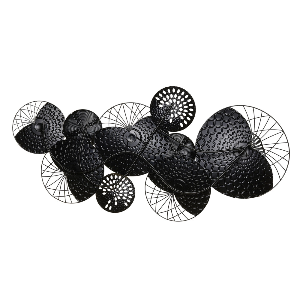 Decorazione da parete Nero e argento arte da parete in stile moderno