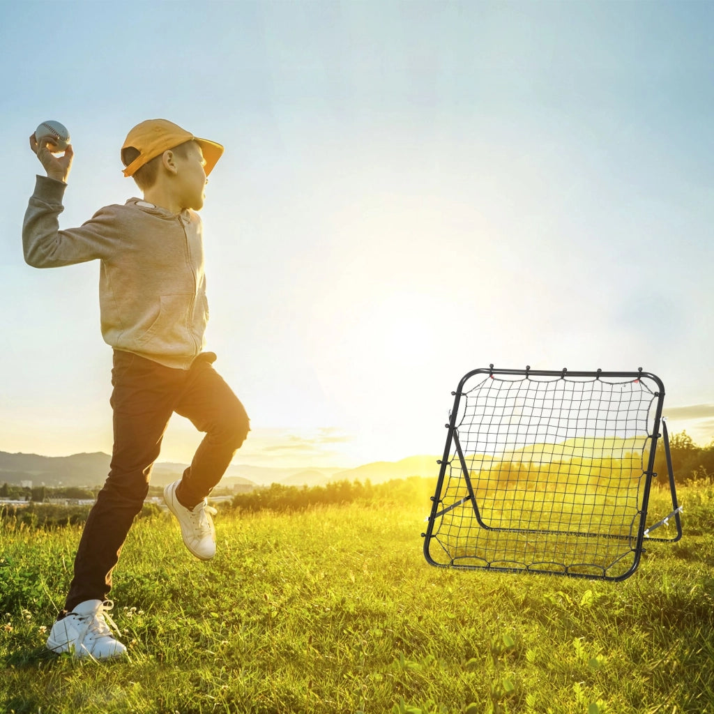 Rebounder per Calcio ¨C zephmum ¨C Nero 84x84 cm