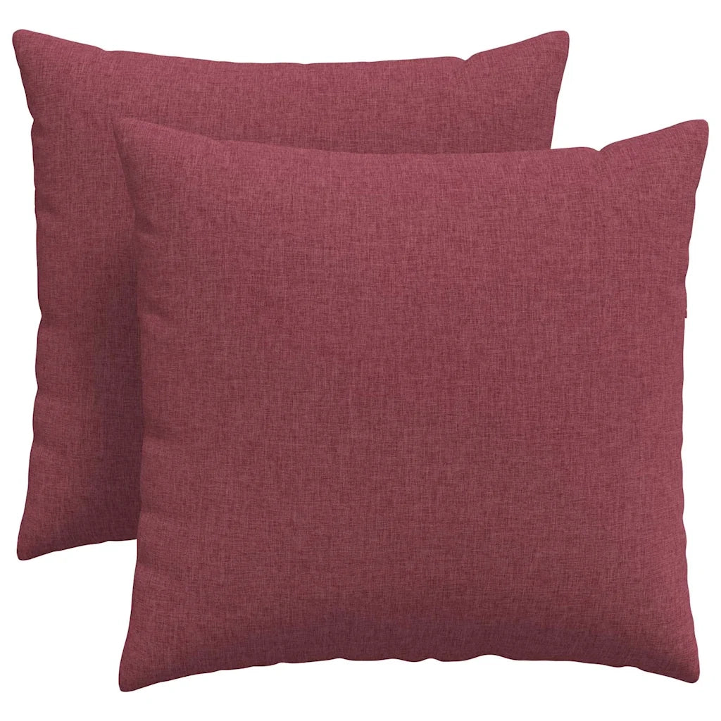 Cuscini da Divano 2 pcs Rosso Vino 45 x 45 cm Tessuto 42013914