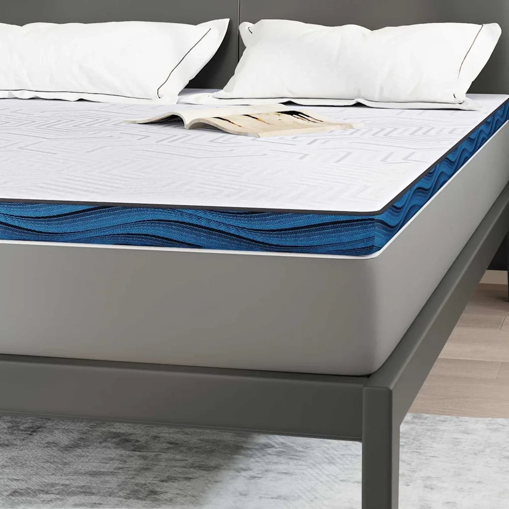 Topper per materasso Bianco 140 x 200 cm Tessuto Jacquard 4106260