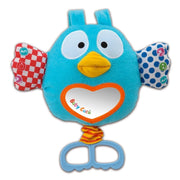 Trade Shop - Cucu Musicale Gufetto Peluche Con Effetti Sonori Bontempi Stoffa Plastica Culla -