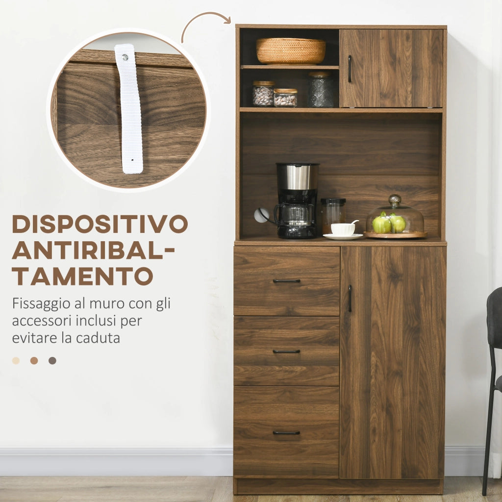 Credenza con 3 Cassetti e Ante ¨C Minimal ¨C Legno Massello