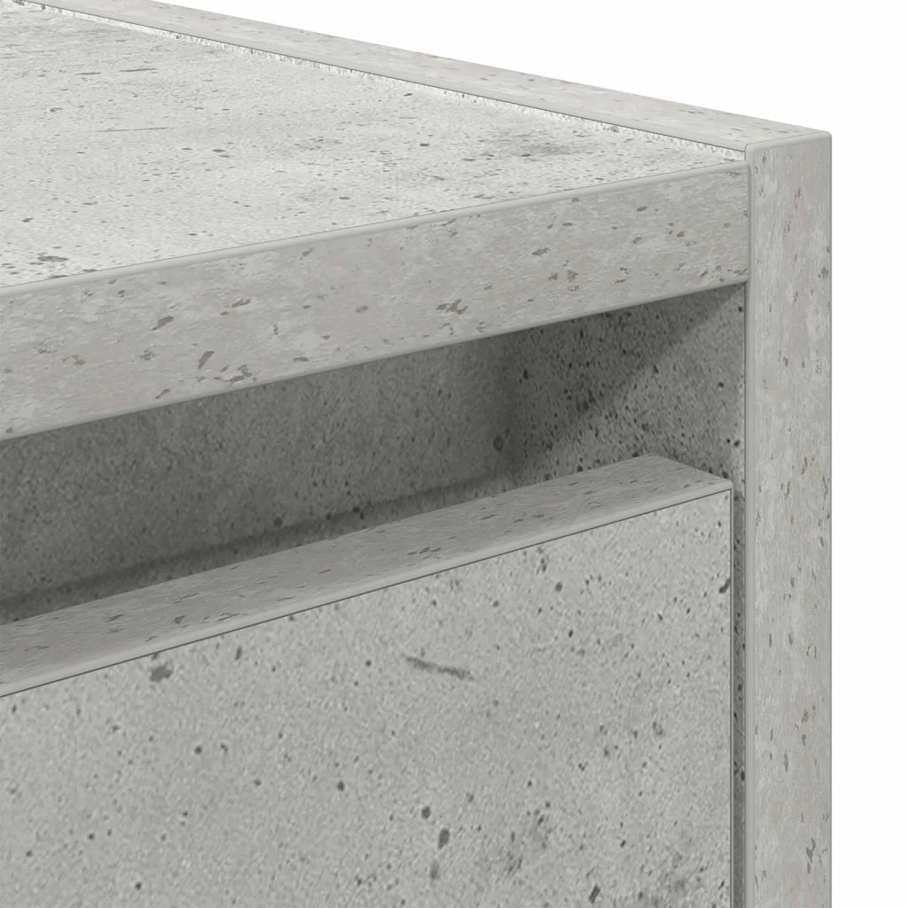 Comodino a Muro Grigio Cemento 38x34x40 cm 861253