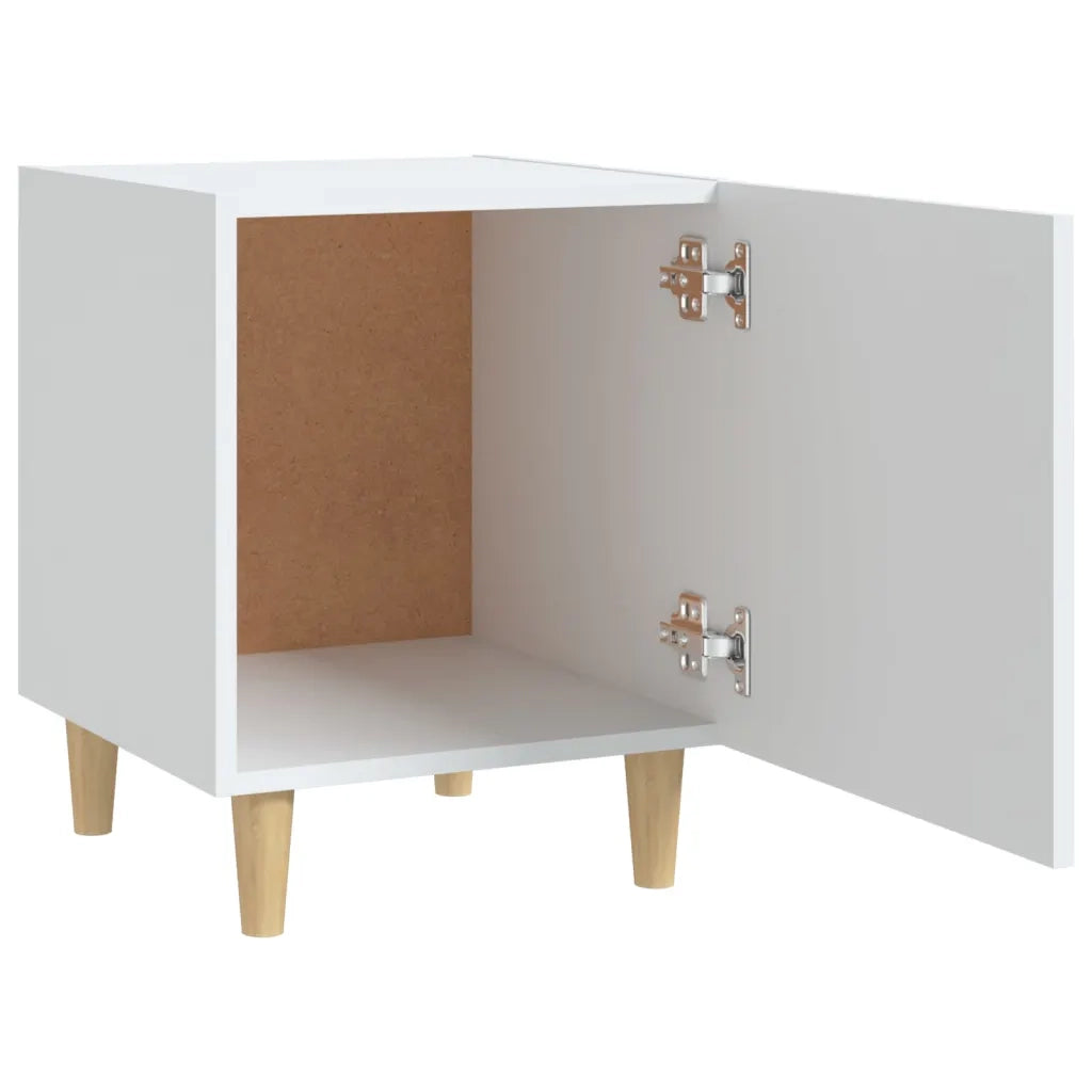 Comodino | Armadio da Notte | Mobiletto da notte Bianco in Legno Multistrato