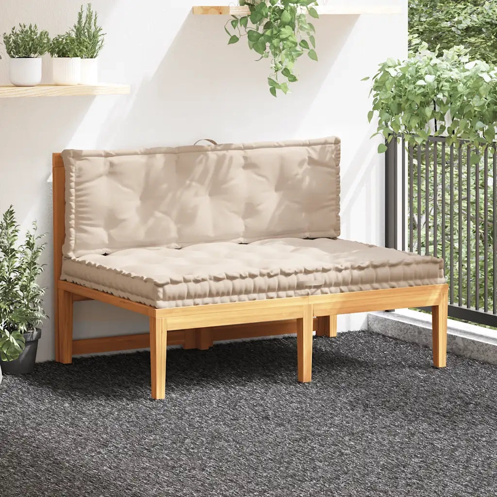 Cuscini per Pallet e Pavimento 2 pz | Cuscini per sedie in Cotone Beige