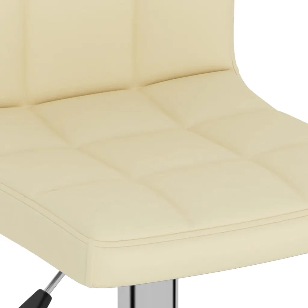 Sgabelli da Bar 2 pz Crema in Tessuto 334241