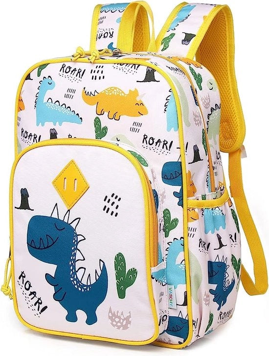 Borsa scolastica per bambina, 11,5L, leggera, borsa per bambina impermeabile con cinturino riflettente, borsa con tasche per bottiglia per bambini della scuola materna