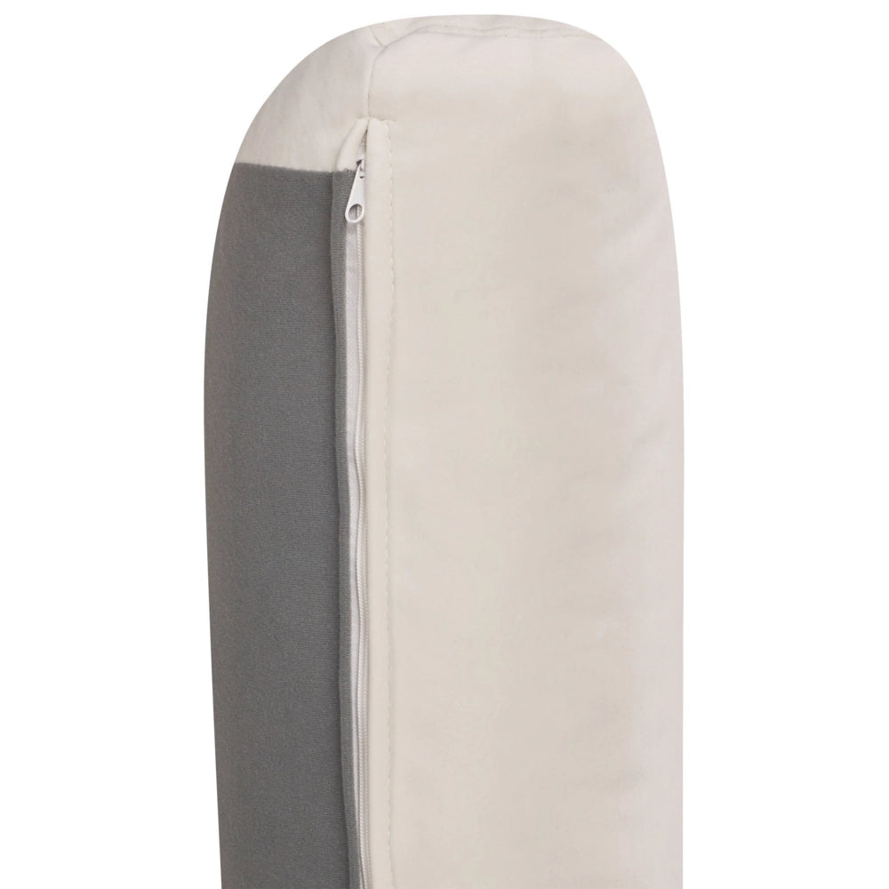 Divano a 3 posti imbottito in velluto beige chiaro con schienale imbottito e braccioli stile moderno