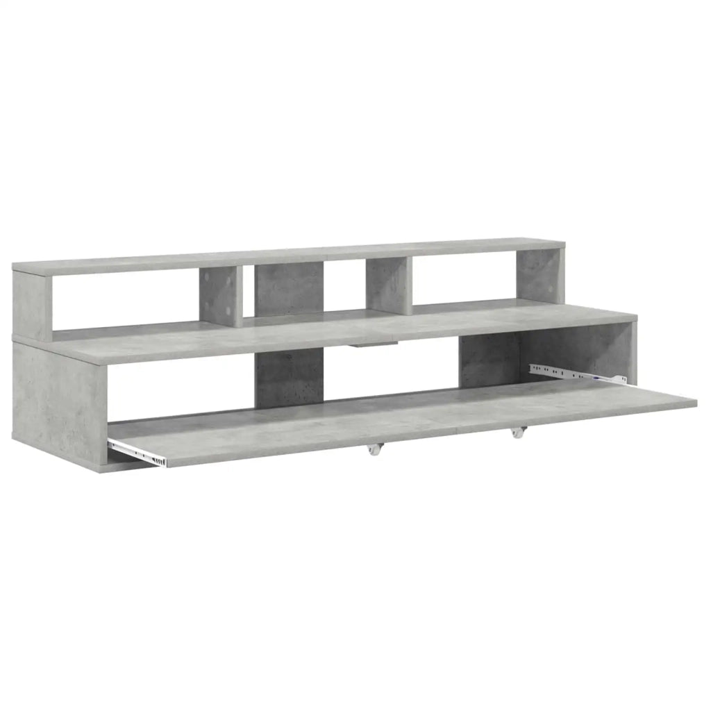 Scrivania studio Grigio Cemento 152 x 42,5 x 36 cm 8006719