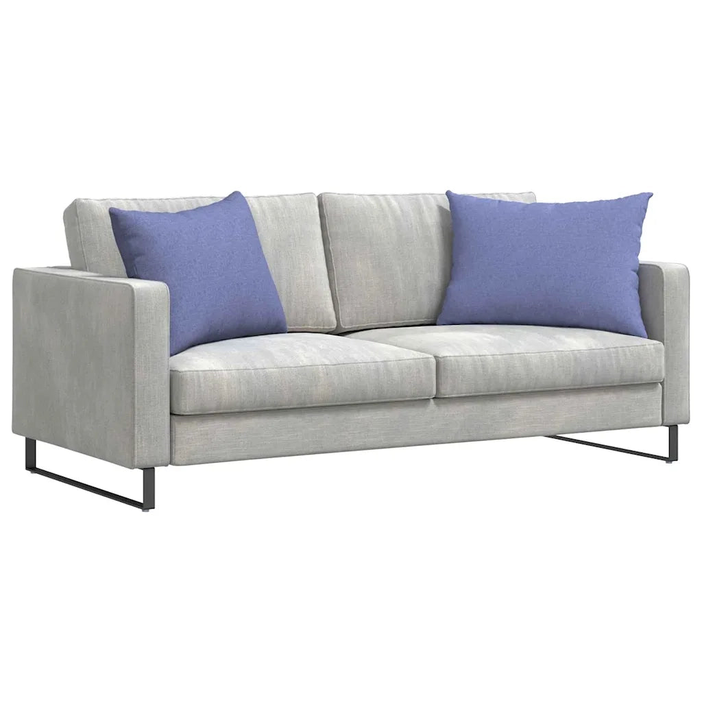Cuscini da Divano 2 pz-Set di 2 Cuscini per Sofa Blu jeans 70 x 50 cm Tessuto