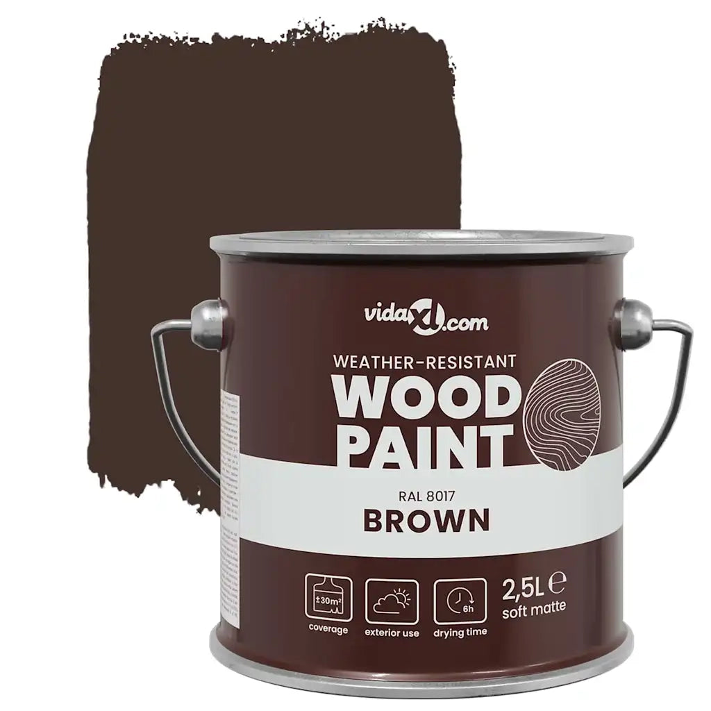 Vernice per legno Marrone 2,5 L Stampa da parete 4008540