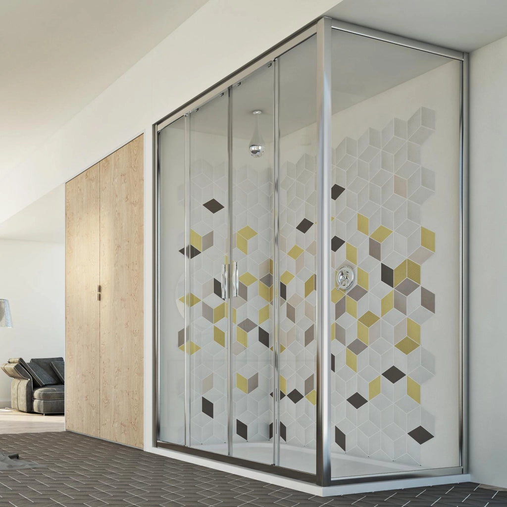 Box Doccia 80x180 CM H198 trasparente mod. Young Duo 2 Ante