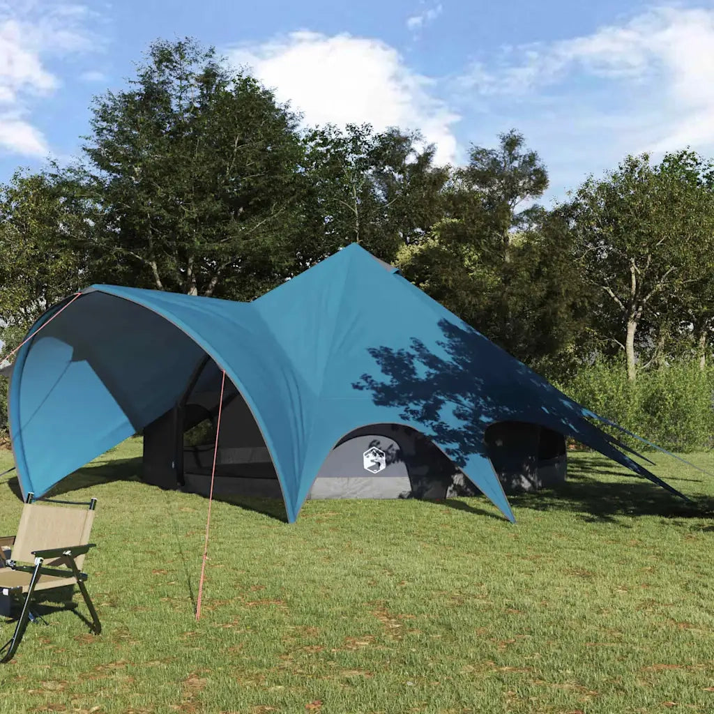 Tenda Teepee per 7 Persone Blu e Grigio 600 x 600 x 347 cm 42004015