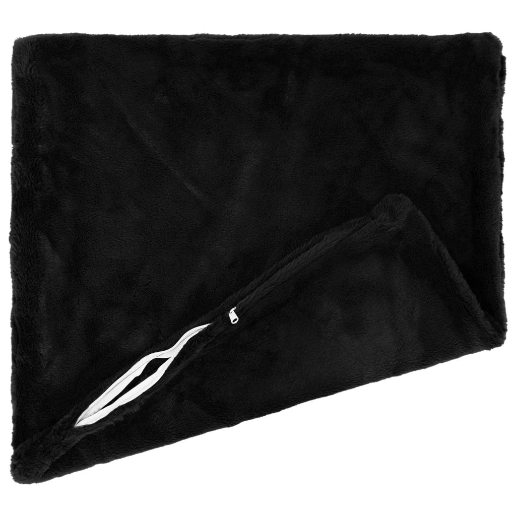 Federa 12 pz HOUTEN Nero 45 x 45 cm Pelliccia di Coniglio Finta 918924