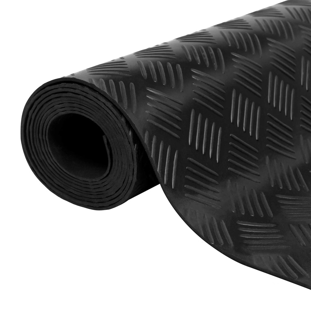 Tappeto per pavimento Nero 1,5 x 4 m Gomma