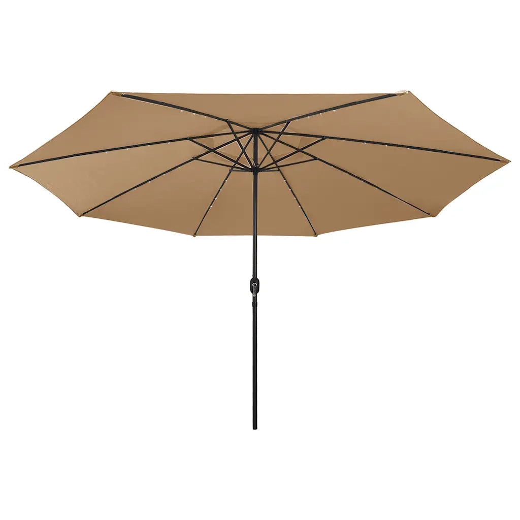 Ombrello | Parasolne da Giardino con Luci LED 400 cm Tortora